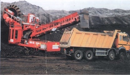 2000 T/H Medium Bucket Wheel Excavator For bulk materials handling