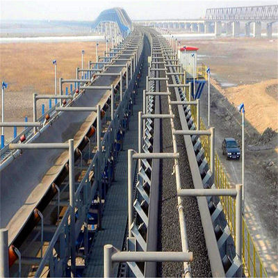 Long Distance Curved Belt Conveyor System For Bulk Material Conveying